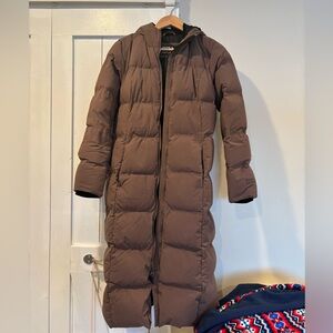 Eddie Bauer Taupe Puffer 650 parka